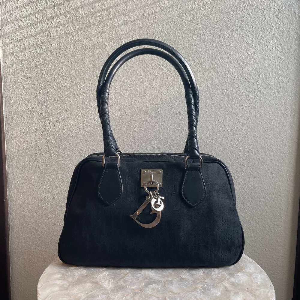 Vintage Dior bag with Diorissimo print.
